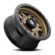 Fuel Anza UTV 15x7 +13 4x156mm 132mm Bronze Black Ring