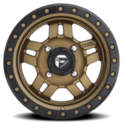 Fuel Anza UTV 15x7 +13 4x156mm 132mm Bronze Black Ring