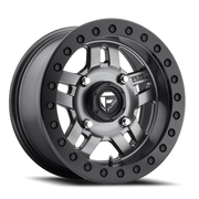 Fuel Anza UTV 15x7 +38 4x136mm 110.2mm Matte Anthracite Beadlock