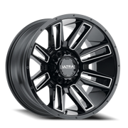 Ultra Apocalypse 236 20x9 +1 6x139.7mm 106.1mm Gloss Black Milled Accents-Clear Coat