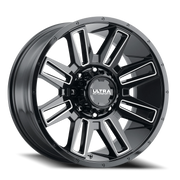 Ultra Apocalypse 236 20x10 -25 8x170mm 125.2mm Gloss Black Milled Accents-Clear Coat