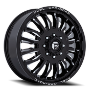 Fuel Arc Dually 20x8.25 +104 8x165.1mm 121.5mm Gloss Black Milled