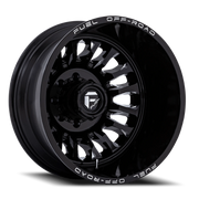 Fuel Arc Dually 20x8.25 -240 8x165.1mm 121.5mm Gloss Black Milled