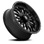 Fuel Arc UTV 22x7 +13 4x137mm 110.1mm Gloss Black Milled