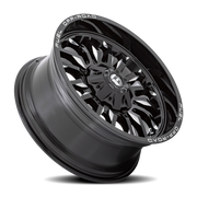Fuel Arc 20x9 +1 8x165.1mm 125.1mm Gloss Black Milled