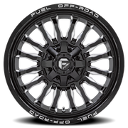 Fuel Arc 22x12 -44 8x180mm 124.2mm Gloss Black Milled