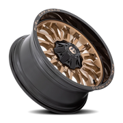 Fuel Arc 22x10 -18 8x170mm 125.1mm Platinum Bronze Black Lip