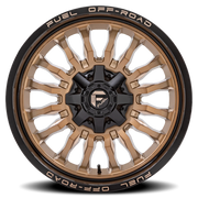 Fuel Arc 20x9 +1 6x114.3mm 78.1mm Platinum Bronze Black Lip