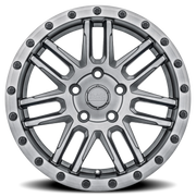 Black Rhino Arches 18x9.5 -18 6x139.7mm 112.1mm Brushed Gunmetal Black Lip Edge-Black Bolts