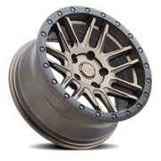 Black Rhino Arches 17x8 +30 5x100mm 56.1mm Matte Bronze Black Lip Edge-Black Bolts