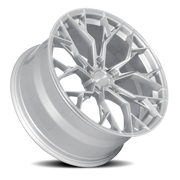 Dolce Performance Aria 19x8.5 +28 5x120mm 72.56mm Gloss Silver Machined Face