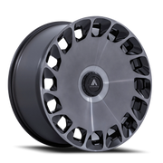 Asanti Black Label Aristocrat 20x10.5 +38 5x112mm 74.1mm Gloss Black Machined Face-Double Dark Tint