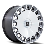 Asanti Black Label Aristocrat 20x9 +27 5x112mm 74.1mm Gloss Platinum Bright Machined Face