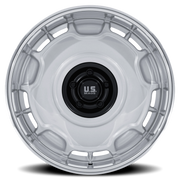US Mags Arlington 20x8.5 +1 6x139.7mm 106.1mm Silver Matte Black Center-DC Lip