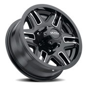 Ultra Armageddon 053 Trailer 16x6.5 +0 6x139.7mm 105mm Gloss Black Diamond Cut Accents-Clear Coat