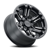 Black Rhino Asagai 18x9.5 -18 5x127mm 71.6mm Matte Black Machined Spoke-Stainless Bolts
