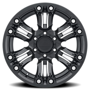 Black Rhino Asagai 18x9.5 -18 5x127mm 71.6mm Matte Black Machined Spoke-Stainless Bolts