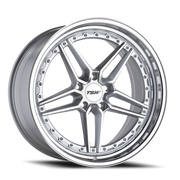 TSW Ascari 20x10.5 +40 5x120mm 76.1mm Silver Mirror Cut Face-Mirror Cut Lip