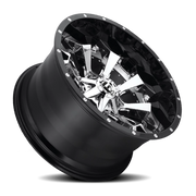 Fuel Assault 20x10 -18 8x180mm 124.2mm Chrome Gloss Black Lip