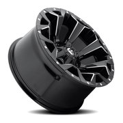 Fuel Assault 20x10 -18 8x165.1mm 125.2mm Gloss Black Milled