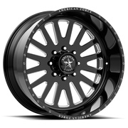 American Force F20 Atom SS 24x12 -40 8x165.1mm 122mm Gloss Black Machined
