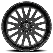 American Force F20 Atom SS 20x9 +0 8x165.1mm 122mm Gloss Black Machined