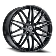 Platinum Atonement 18x8 +35 5x100mm 63.3mm Gloss Black Clear Coat
