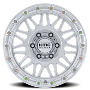 KMC Attack 17x8.5 -10 5x127mm 71.5mm Gloss Silver Machined Face
