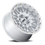 KMC Attack 17x8.5 -10 6x139.7mm 106.1mm Gloss Silver Machined Face