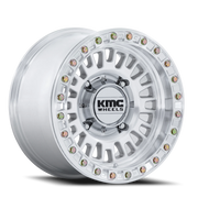 KMC Aztec Beadlock UTV 15x7 +38 4x156mm 115.1mm Machined Silver