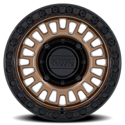 KMC Aztec Beadlock UTV 15x10 +0 6x139.7mm 100.3mm Matte Bronze Gloss Black Ring