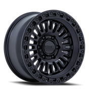 KMC Aztec 17x8.5 +0 5x127mm 71.5mm Matte Black Gloss Black Lip