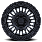 KMC Aztec 17x8.5 +0 5x127mm 71.5mm Matte Black Gloss Black Lip