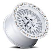 KMC Aztec 17x8.5 +0 5x127mm 71.5mm Gloss Silver Machined Face