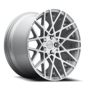 Rotiform BLQ 19x8.5 +38 5x114.3mm 72.56mm Gloss Silver Machined