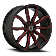 Borghini BW32 20x8.5 +35 5x114.3mm 73.1mm Black Red Milled