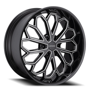 Borghini BW68 22x9.5 +25 6x139.7mm 78.1mm Black Milled