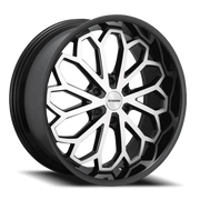 Borghini BW68 22x9.5 +25 6x139.7mm 78.1mm Black Machined Face