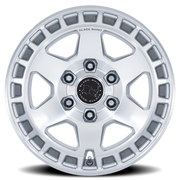 Black Rhino Bahari 17x8.5 -10 6x139.7mm 106.1mm Gloss Silver Machined Face