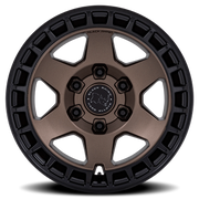 Black Rhino Bahari 17x8.5 -10 6x139.7mm 106.1mm Burnt Bronze Matte Black Lip