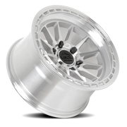 Lock Offroad Baja 17x9 +0 5x127mm 71.5mm Machined Silver Clear Coat