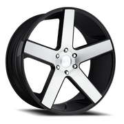 DUB Baller 24x10 +30 6x139.7mm 78.1mm Gloss Black Brushed