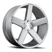 DUB Baller 26x10 +26 5x139.7mm 78.1mm Gloss Silver Brushed