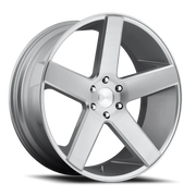 DUB Baller 22x9.5 +30 6x135mm 87.1mm Gloss Silver Brushed