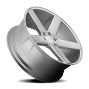 DUB Baller 24x10 +19 6x139.7mm 106.1mm Gloss Silver Brushed