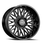 Lock Offroad Bandit 22x12 -44 5x127mm 87.1mm Gloss Black Milling