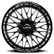 Lock Offroad Bandit 20x10 -18 5x127mm 87.1mm Gloss Black Milling