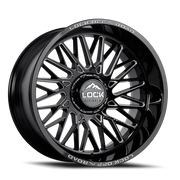 Lock Offroad Bandit 22x10 -18 8x165.1mm 125.2mm Gloss Black Milling