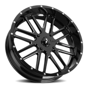 MSA Bandit 22x7 +4 4x137mm 112mm Gloss Black Milled