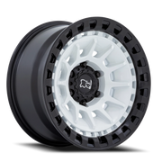 Black Rhino Barrage 17x8.5 -10 5x127mm 71.5mm Gloss White Matte Black